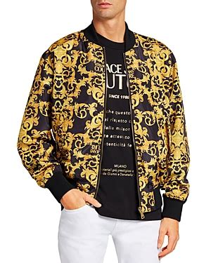 versace bomber jacket nero|versace bomber jacket women's.